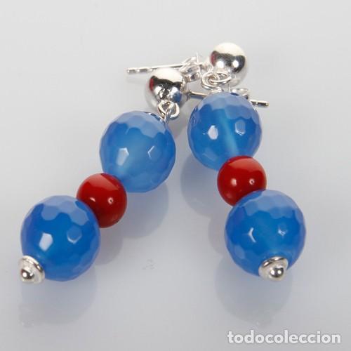 Joyeria: PENDIENTES-PARA-MUJER-DE-PLATA-Y-CORAL - Foto 1
