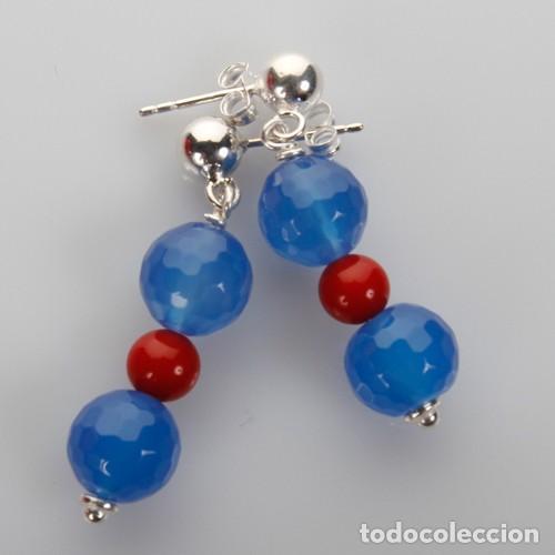 Joyeria: PENDIENTES-PARA-MUJER-DE-PLATA-Y-CORAL - Foto 2