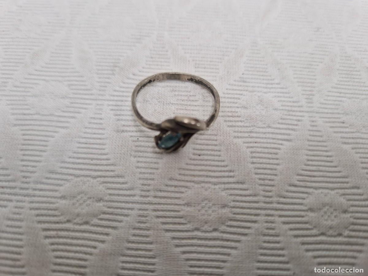 Joyeria: ANILLO DE PLATA CON PEQUE&Ntilde;A AGUAMARINA - Foto 3