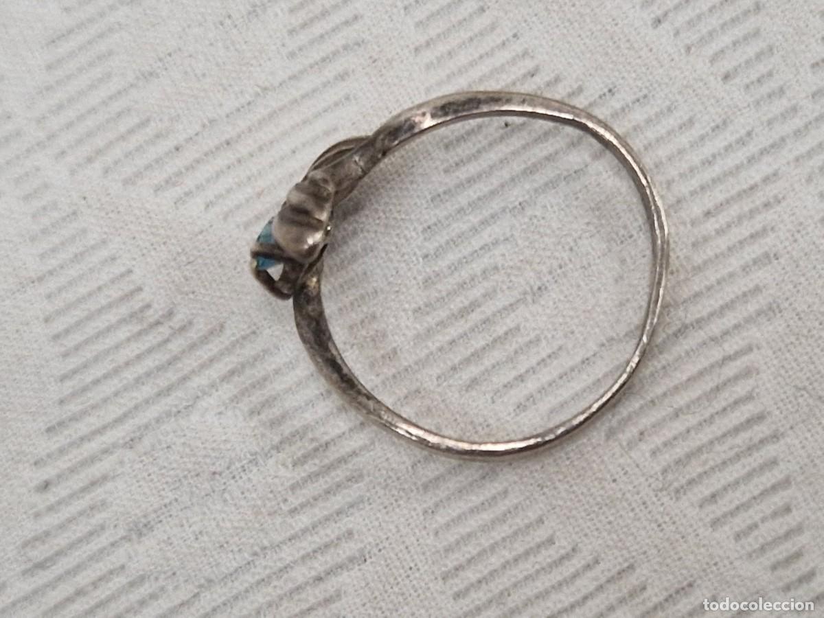 Joyeria: ANILLO DE PLATA CON PEQUE&Ntilde;A AGUAMARINA - Foto 5