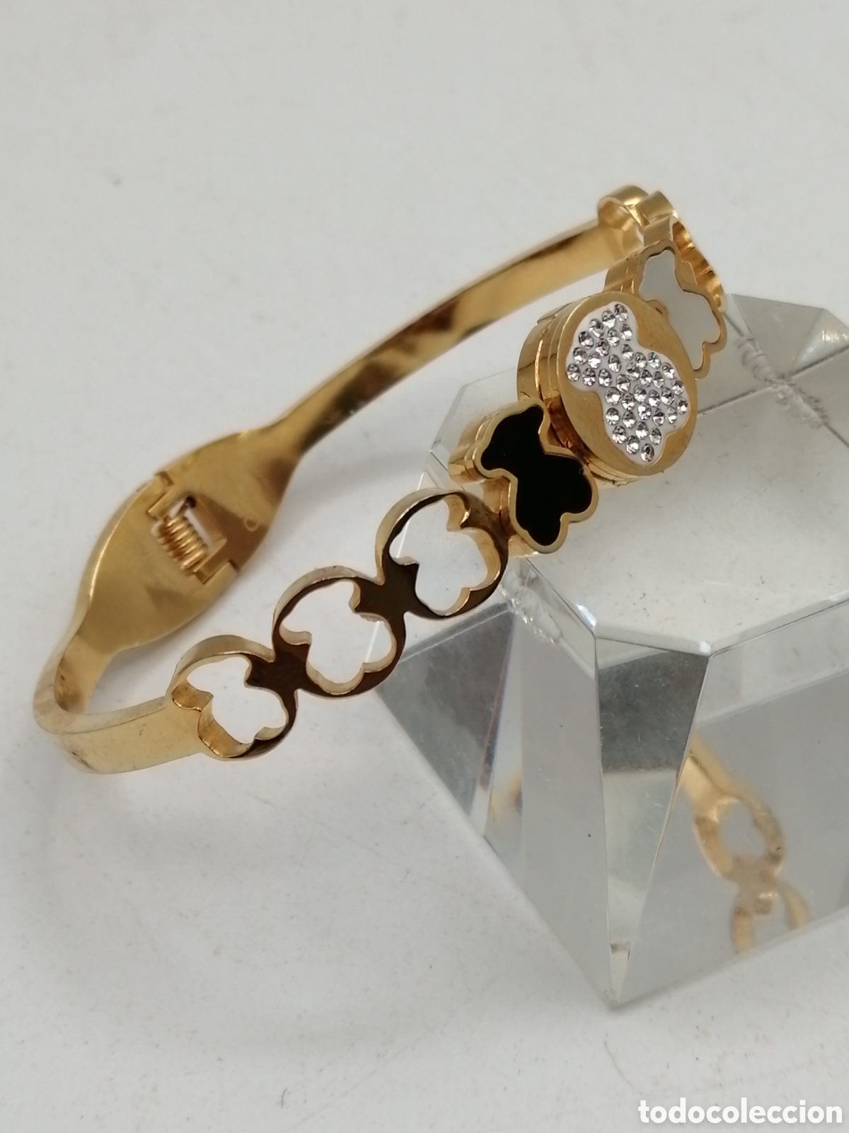 Joyeria: Pulsera brazalete acero dorado - Foto 3
