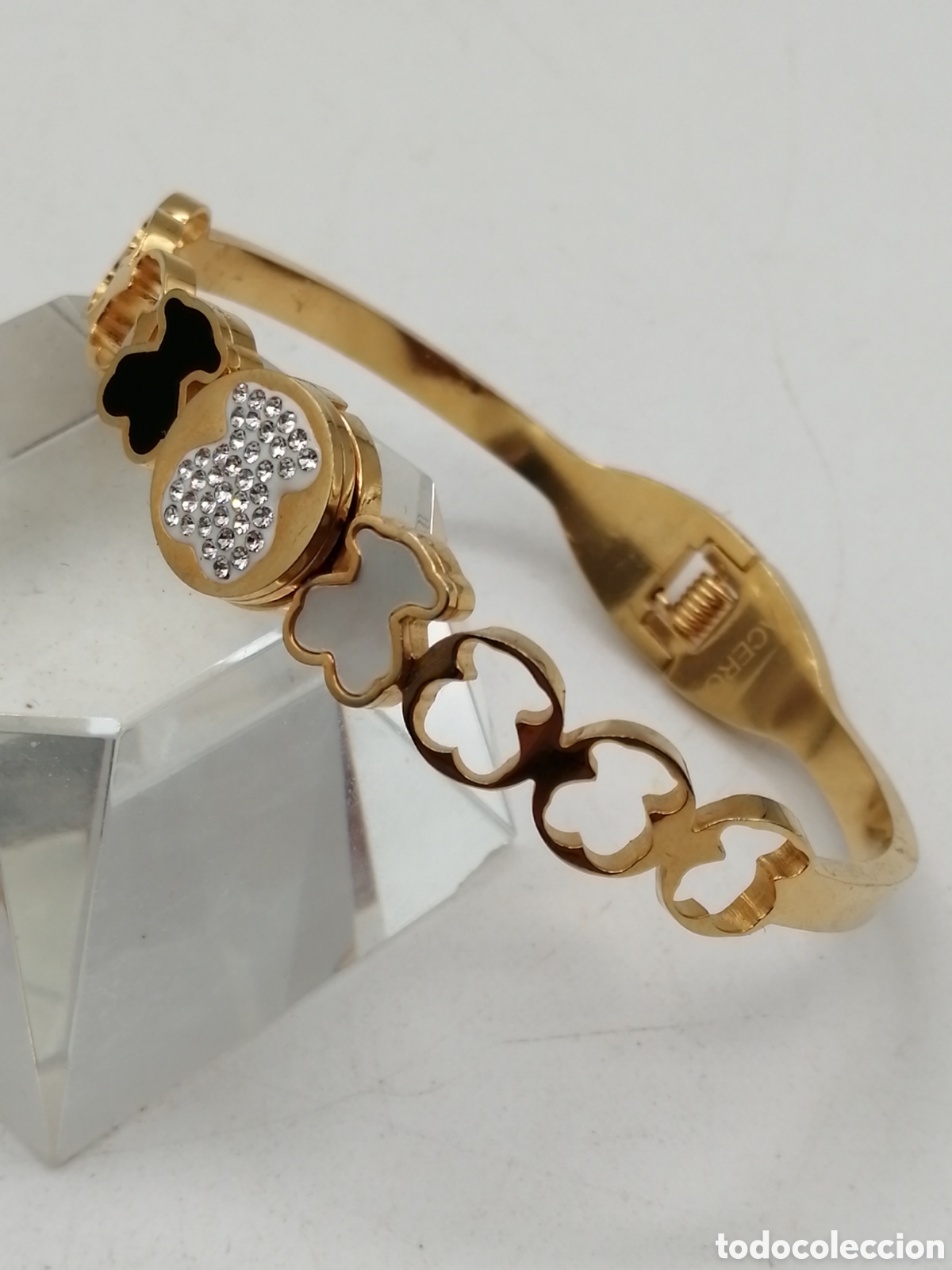 Joyeria: Pulsera brazalete acero dorado - Foto 4