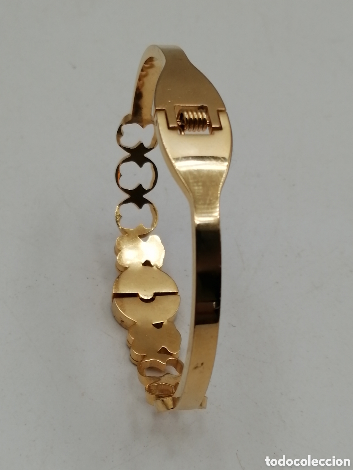 Joyeria: Pulsera brazalete acero dorado - Foto 5