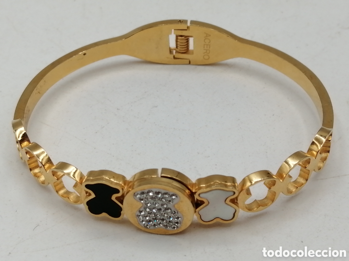 Joyeria: Pulsera brazalete acero dorado - Foto 1