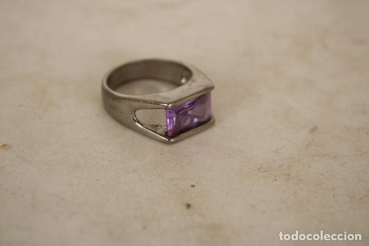 Joyeria: anillo plata de ley con piedra rosa - Foto 2