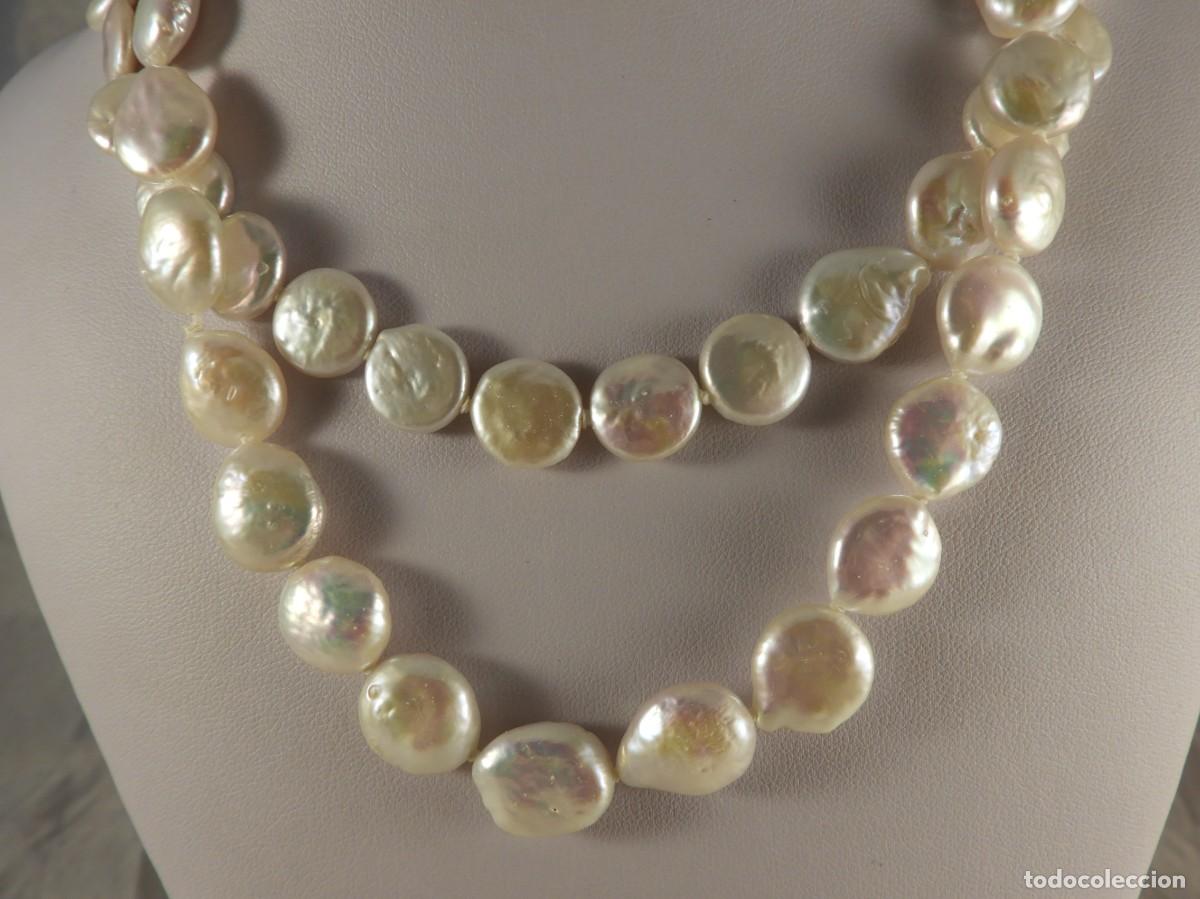 Joyeria: COLLAR DE PERLAS DE NACAR DE DOS VUELTAS LARGO 84 CM. - Foto 2