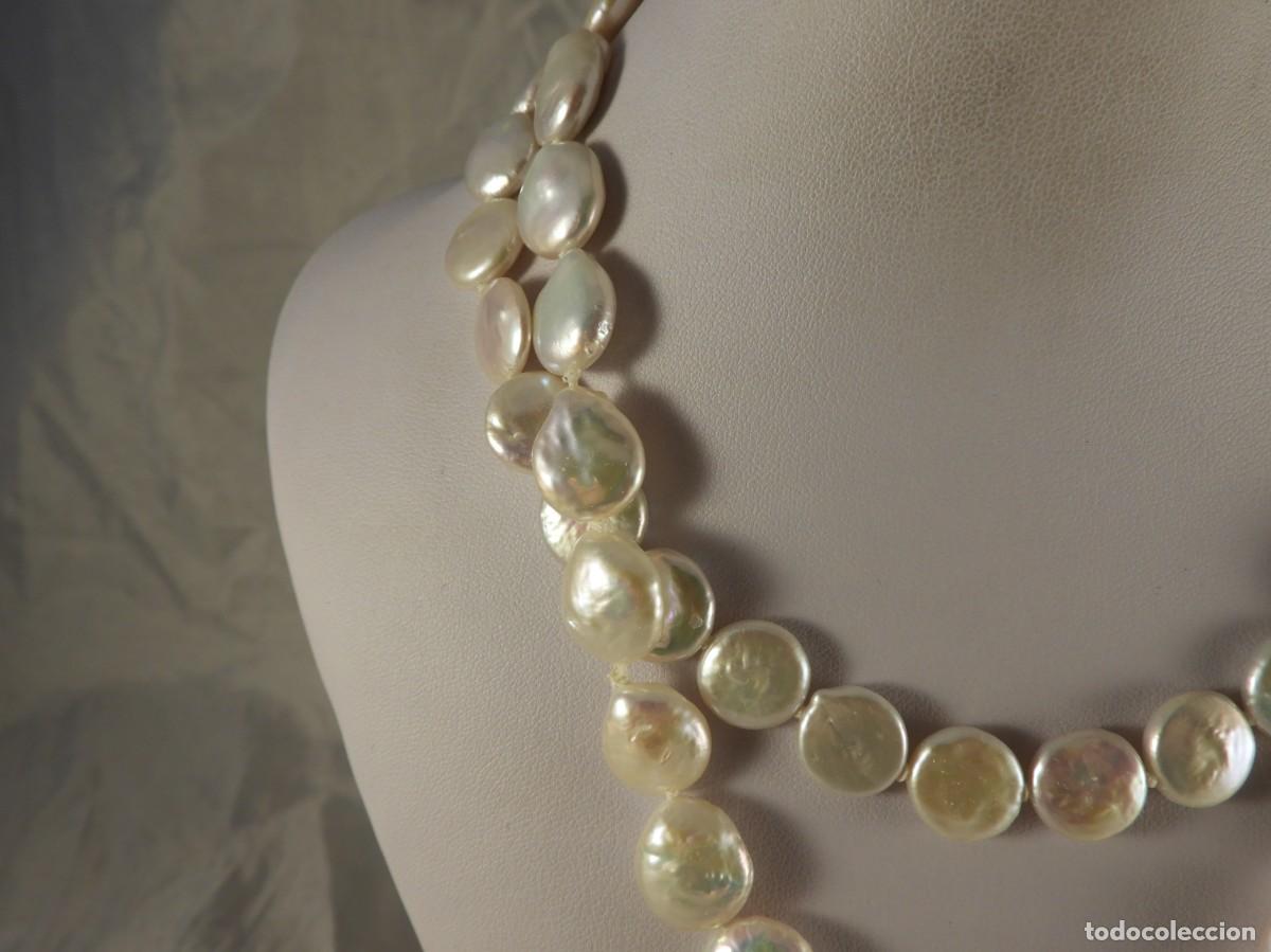 Joyeria: COLLAR DE PERLAS DE NACAR DE DOS VUELTAS LARGO 84 CM. - Foto 3