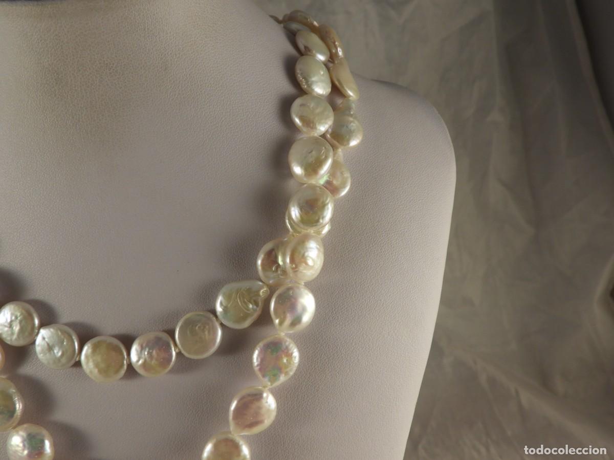 Joyeria: COLLAR DE PERLAS DE NACAR DE DOS VUELTAS LARGO 84 CM. - Foto 4