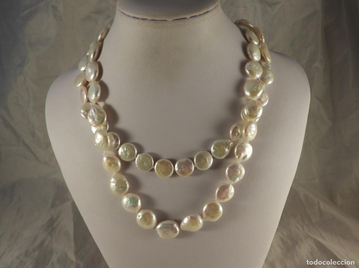 Joyeria: COLLAR DE PERLAS DE NACAR DE DOS VUELTAS LARGO 84 CM. - Foto 7