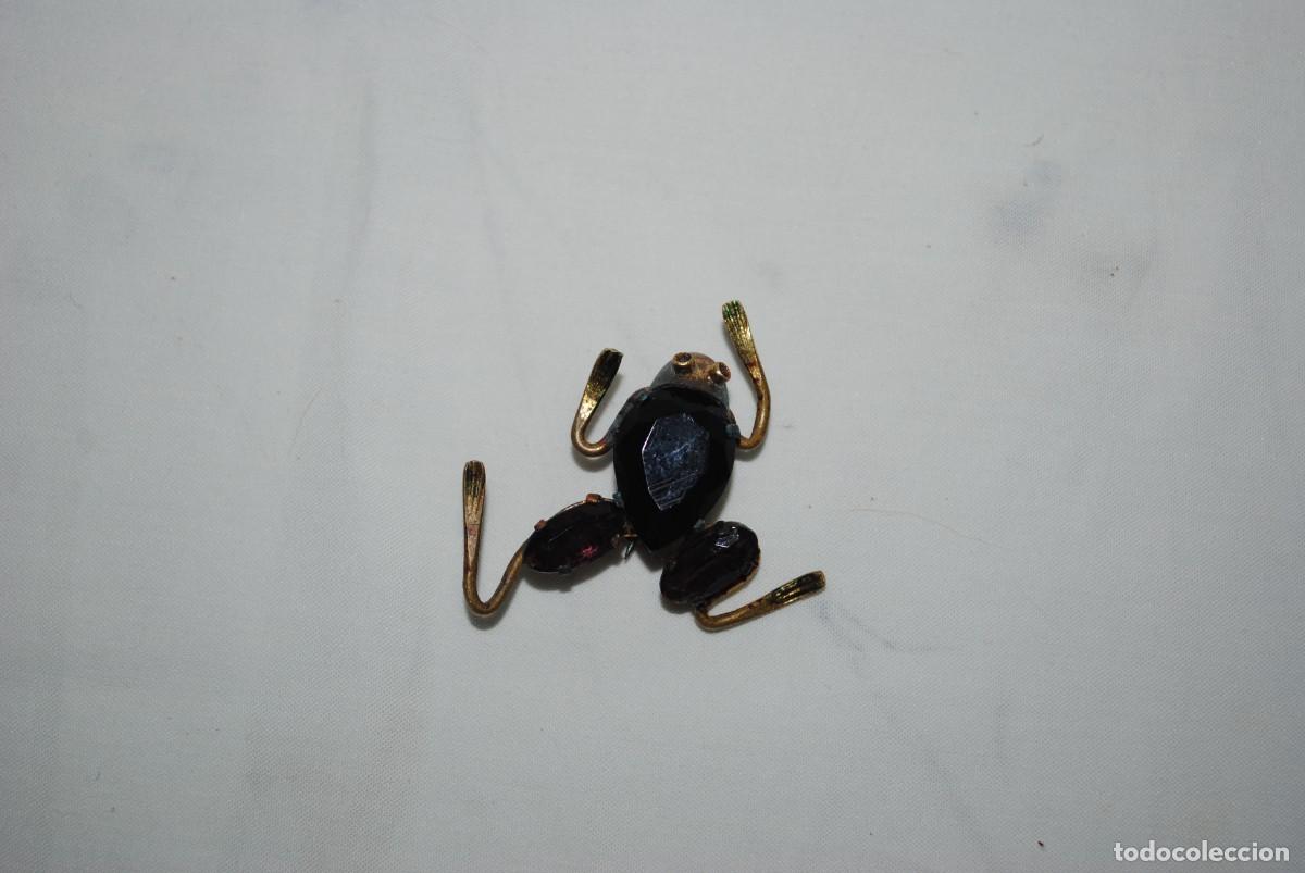 Joyeria: BROCHE ANTIGUO EN FORMA DE RANA . - Foto 1