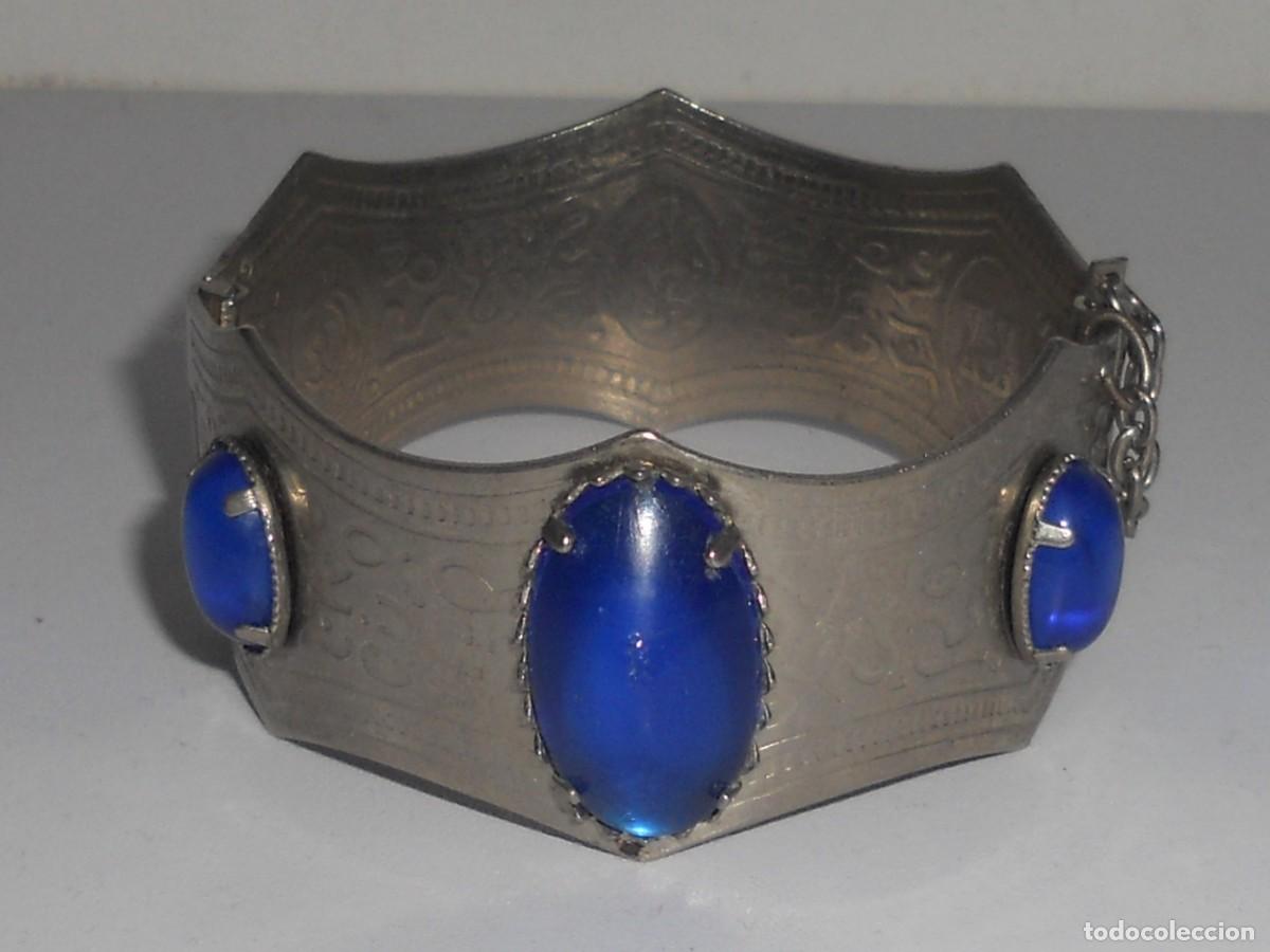 Joyeria: ANTIGUA PULSERA AFGANA CON PEDRERIA - Foto 1