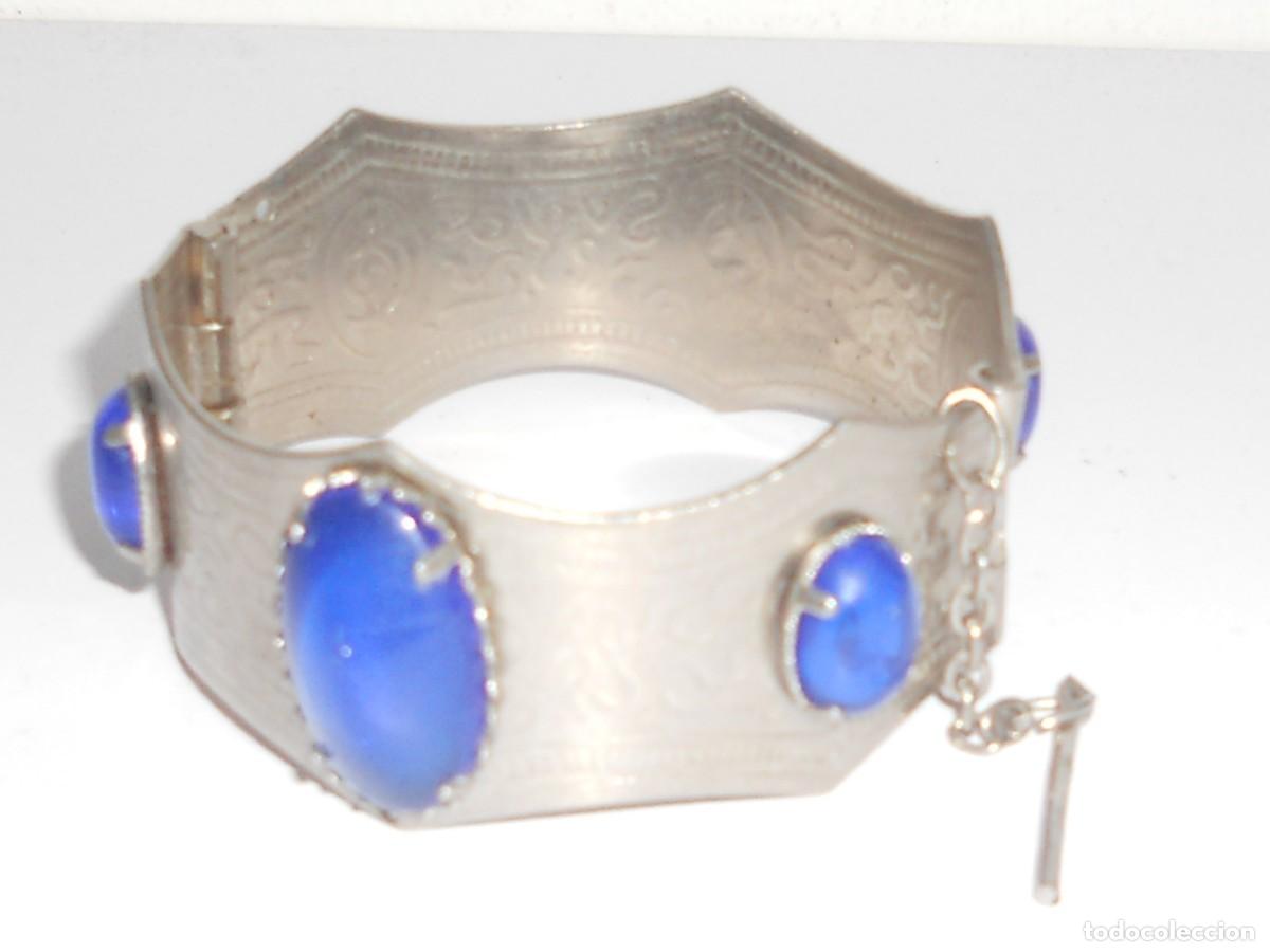 Joyeria: ANTIGUA PULSERA AFGANA CON PEDRERIA - Foto 6