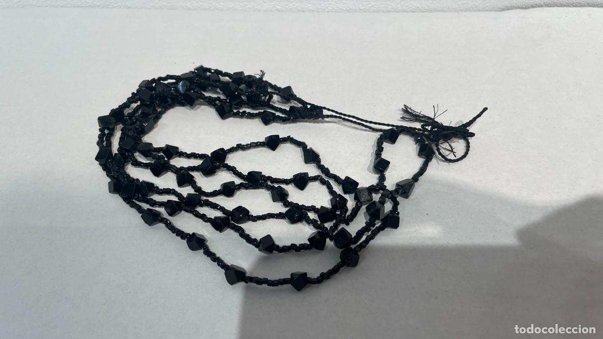 Joyeria: COLLAR NEGRO ANTIGUO CON PIEDRAS NEGRAS - Foto 2