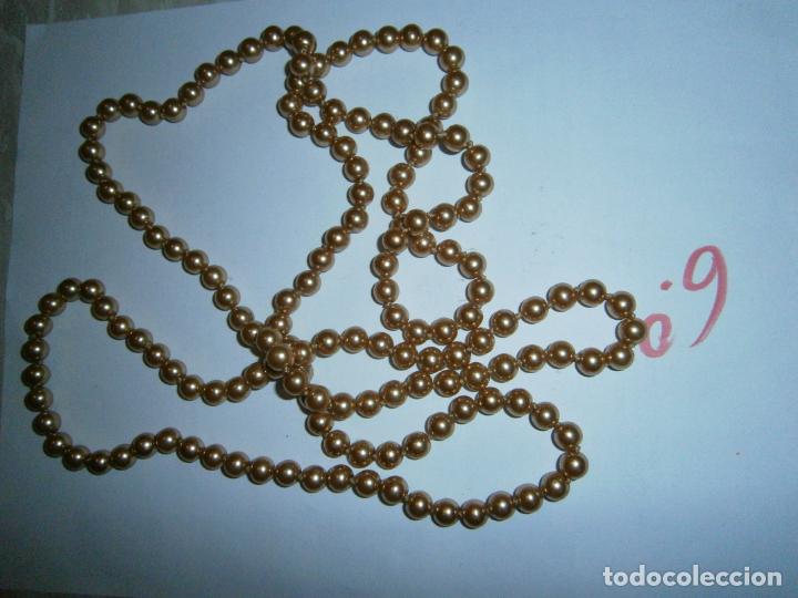 Joyeria: ANTIGUO COLLAR BOLAS DORADAS - Foto 2