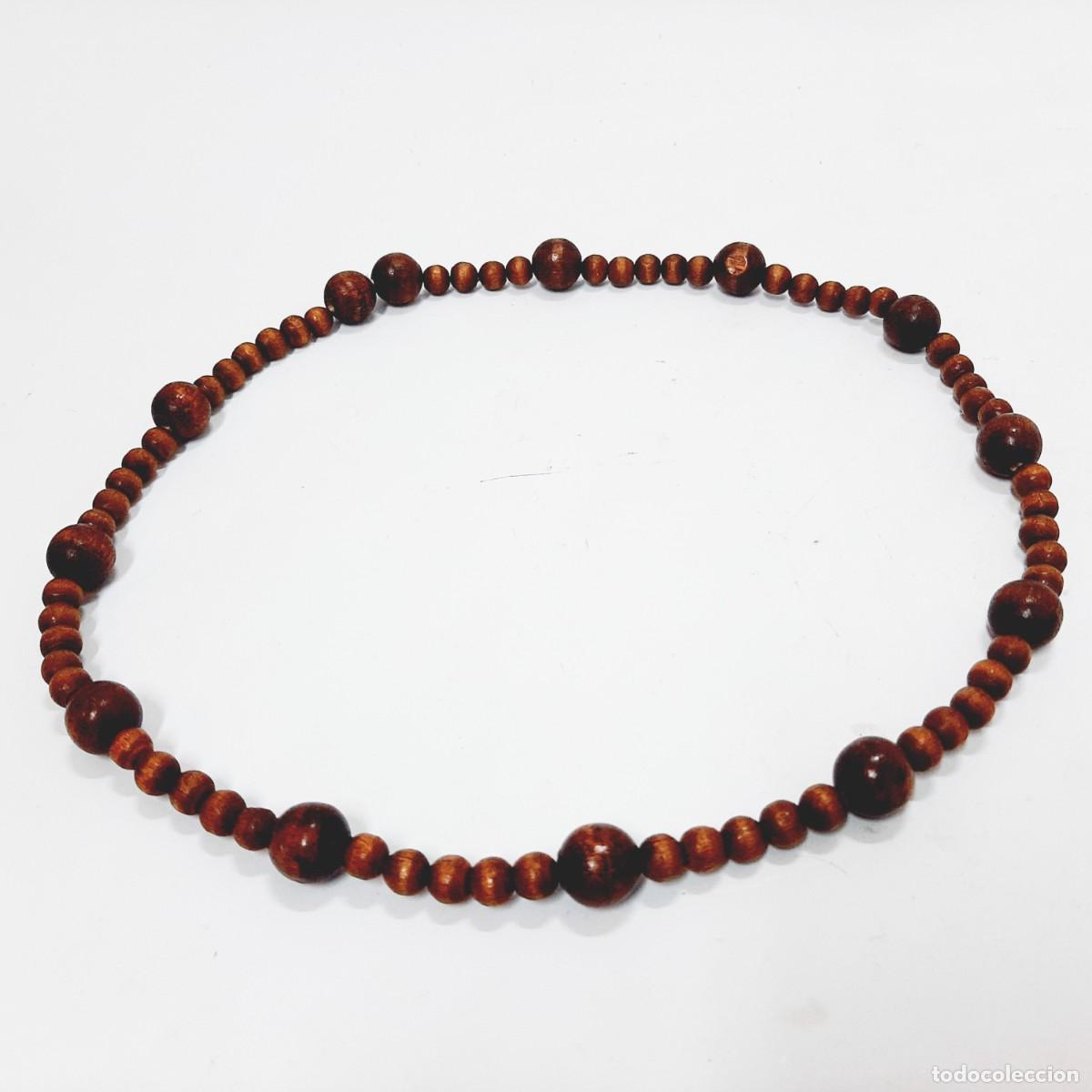 Joyeria: Collar de cuentas de madera vintage(2.2) - Foto 1