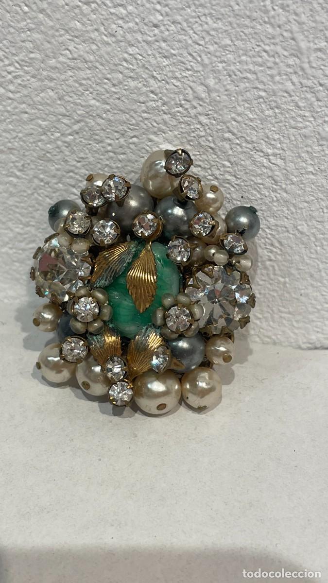 Joyeria: BROCHE ANTIGUO CON PIEDRA AZUL - Foto 1