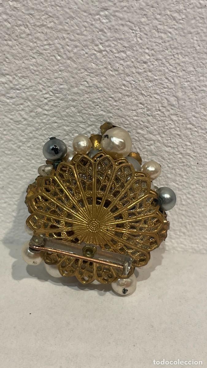 Joyeria: BROCHE ANTIGUO CON PIEDRA AZUL - Foto 2