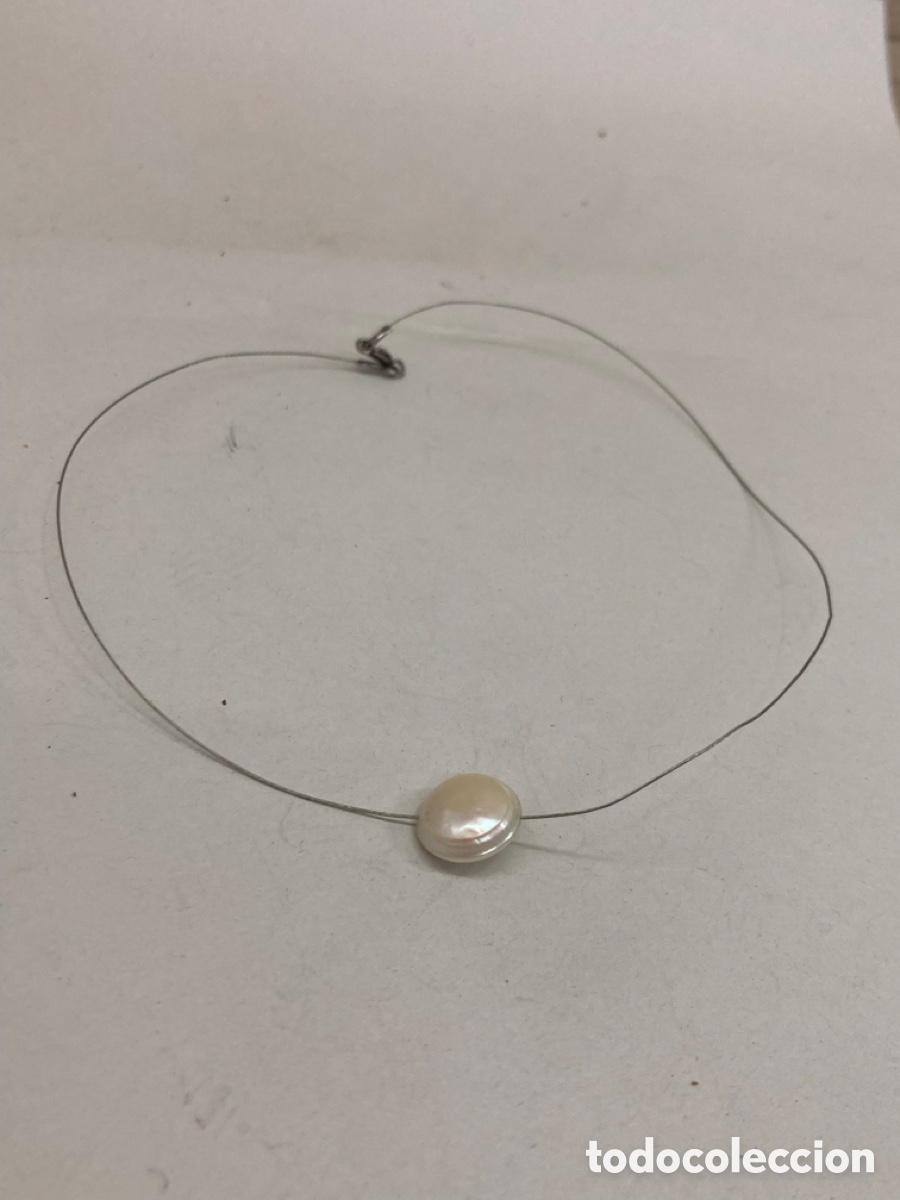 Joyeria: Cadena y colgante de plata y perla CC08 - Foto 1