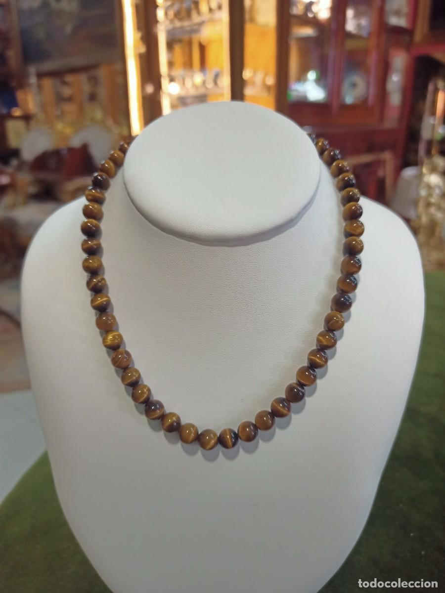 Joyeria: Gargantilla en piedra ojo de tigre. REF-7258 - Foto 1