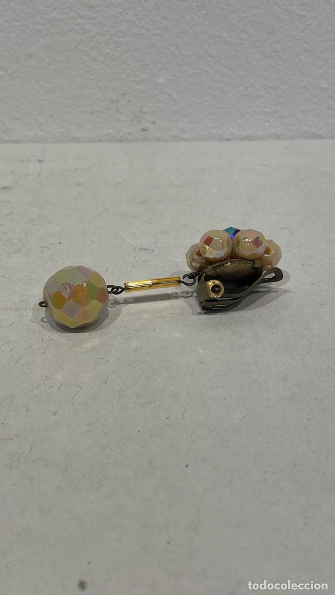 Joyeria: PENDIENTE DE FLOR CON PIEDRAS TORNASOL - Foto 2