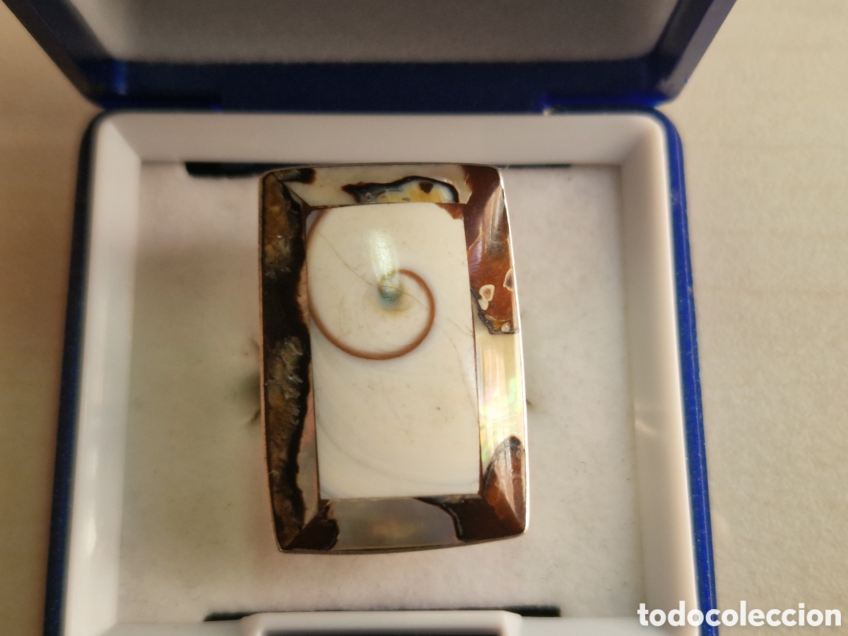Joyeria: ANILLO GRANDE PLATA Y NACAR NUEVO - Foto 4