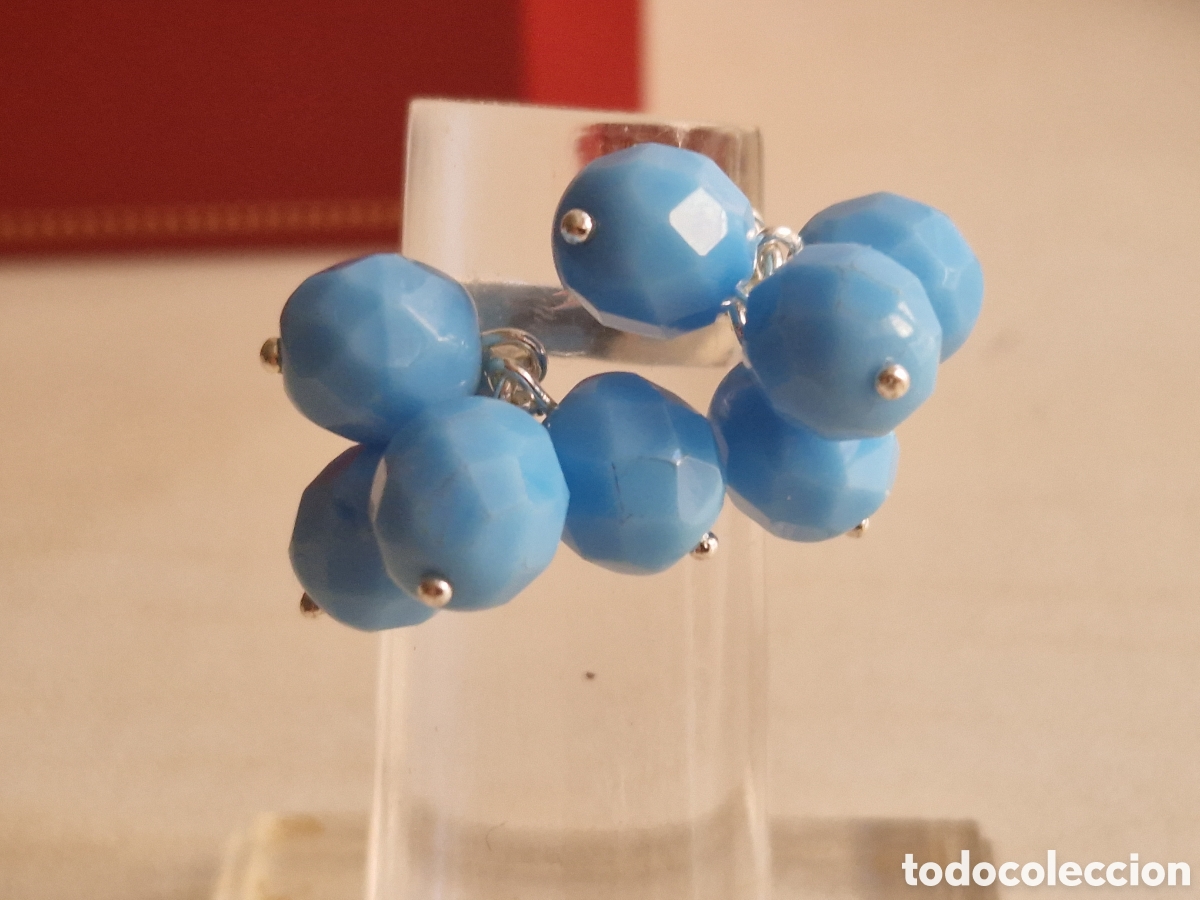 Joyeria: ANILLO DE PLATA DE LEY PIEDRAS AZULES NUEVO - Foto 3