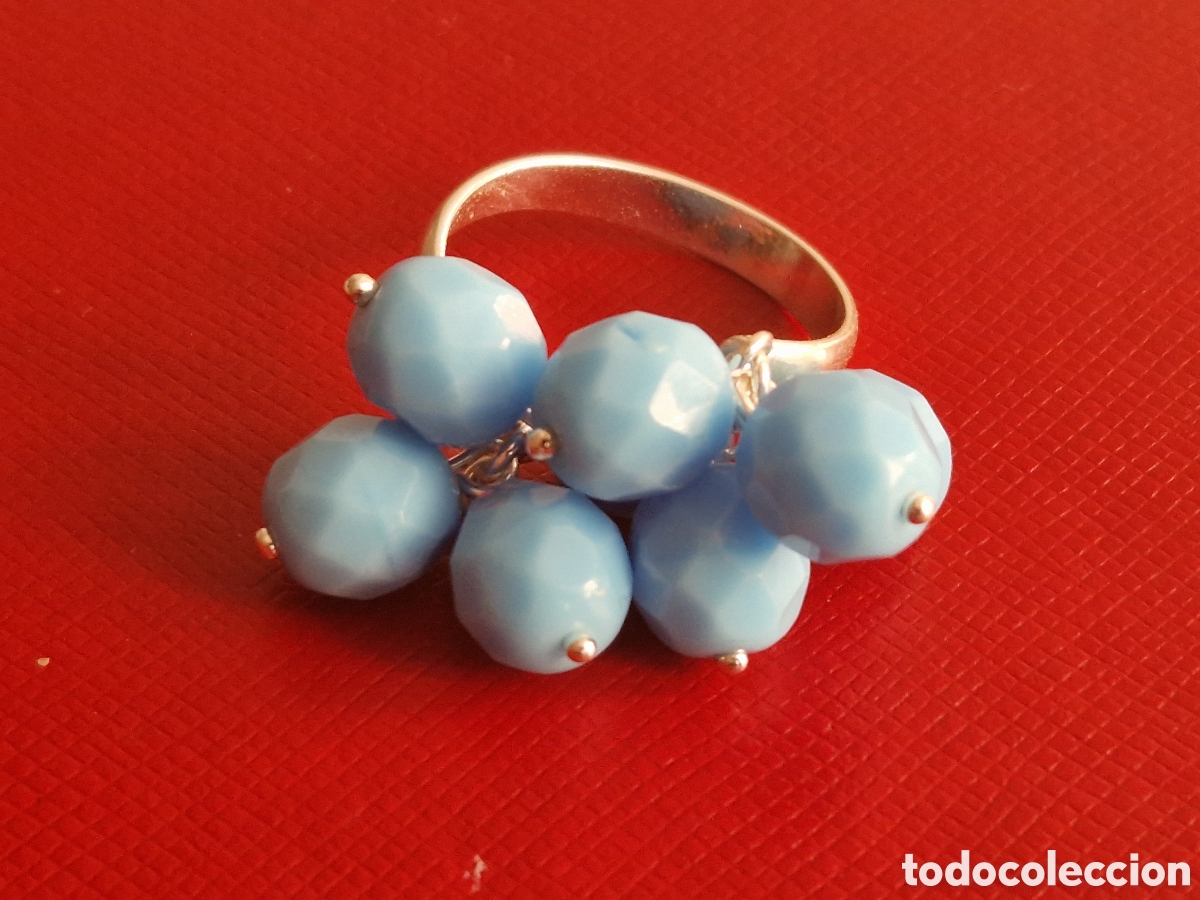 Joyeria: ANILLO DE PLATA DE LEY PIEDRAS AZULES NUEVO - Foto 1