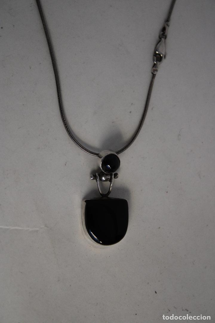 Joyeria: colgante y cadena plata 925 con onix - Foto 3
