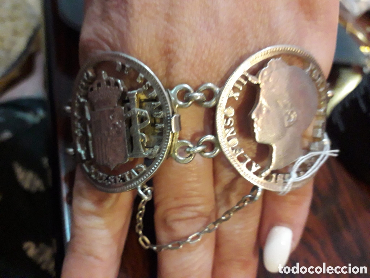 Joyeria: Pulsera plata maciza Alfonso XIII - Foto 2