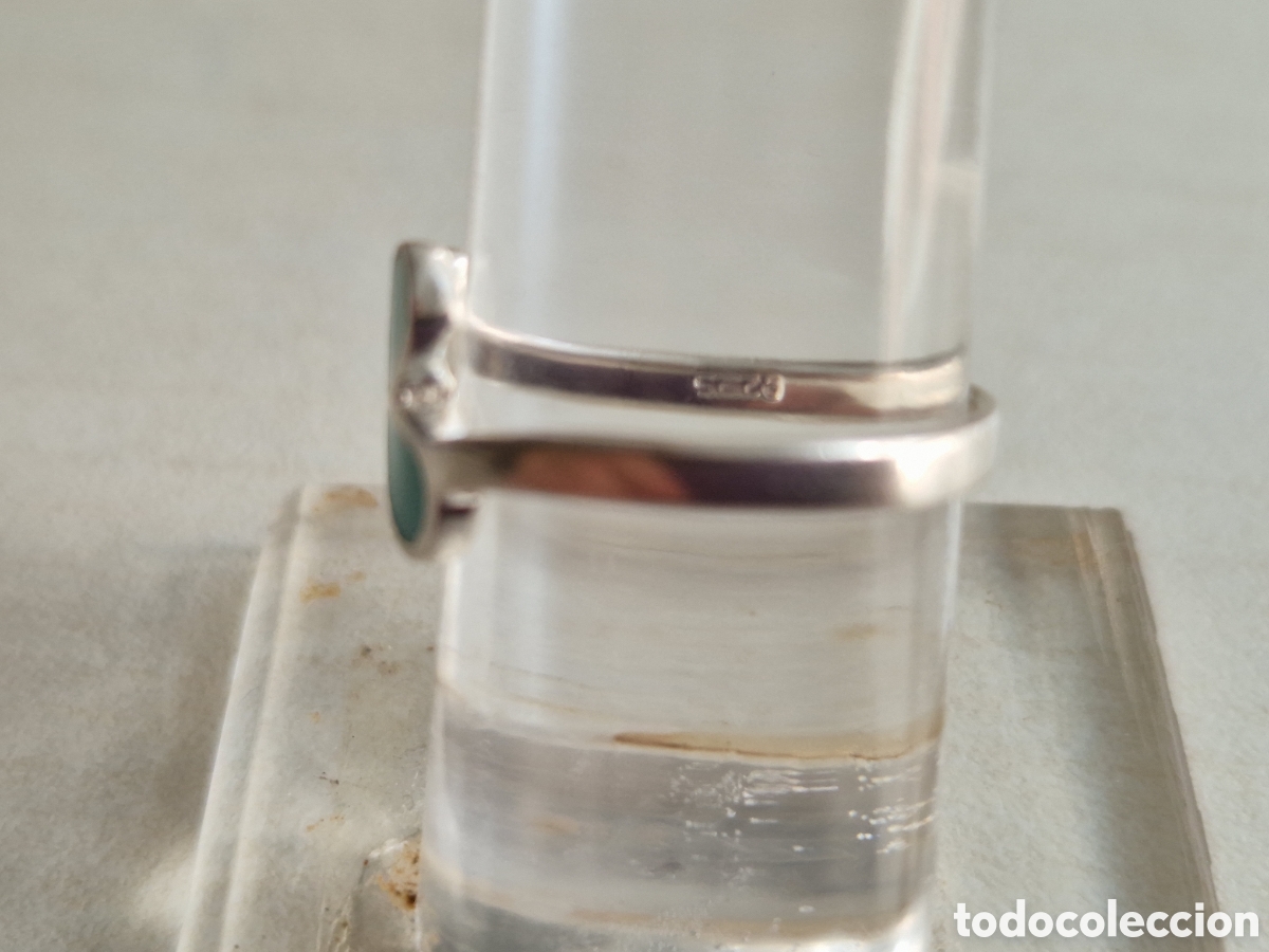 Joyeria: ANILLO DE PLATA DE LEY CONTRASTES Y NACAR NUEVO - Foto 4