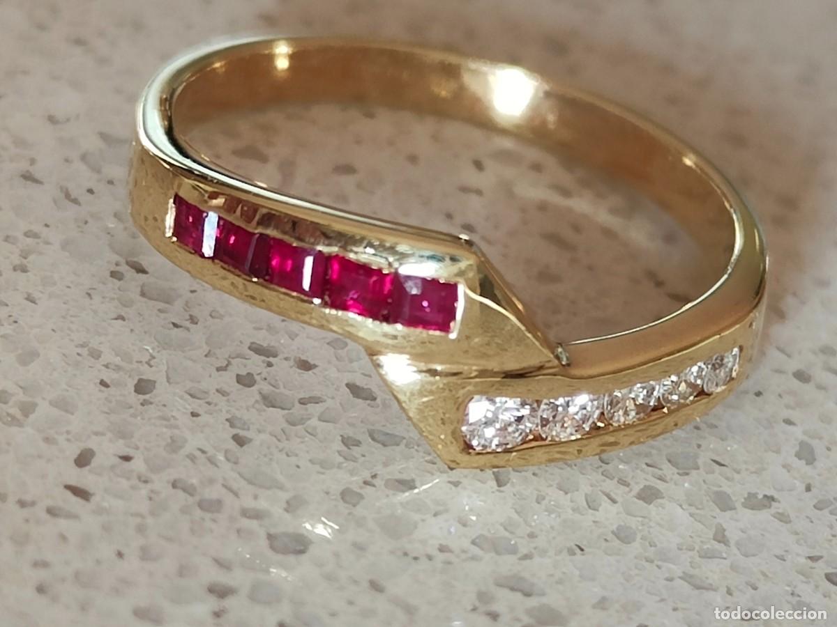 Joyeria: CINTA ORO 18K RUB&Iacute;ES Y BRILLANTES - Foto 2