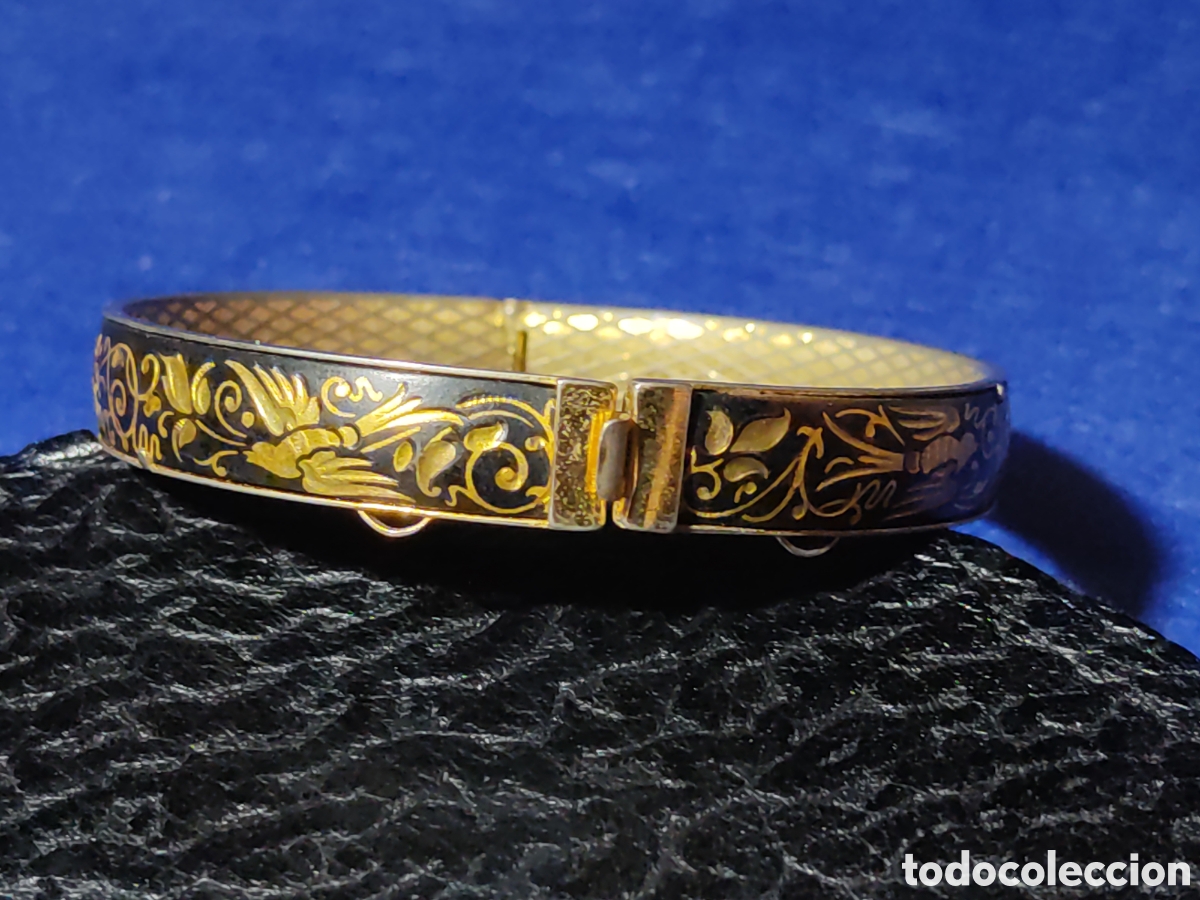 Joyeria: Pulsera damasquinada Vintage. - Foto 2