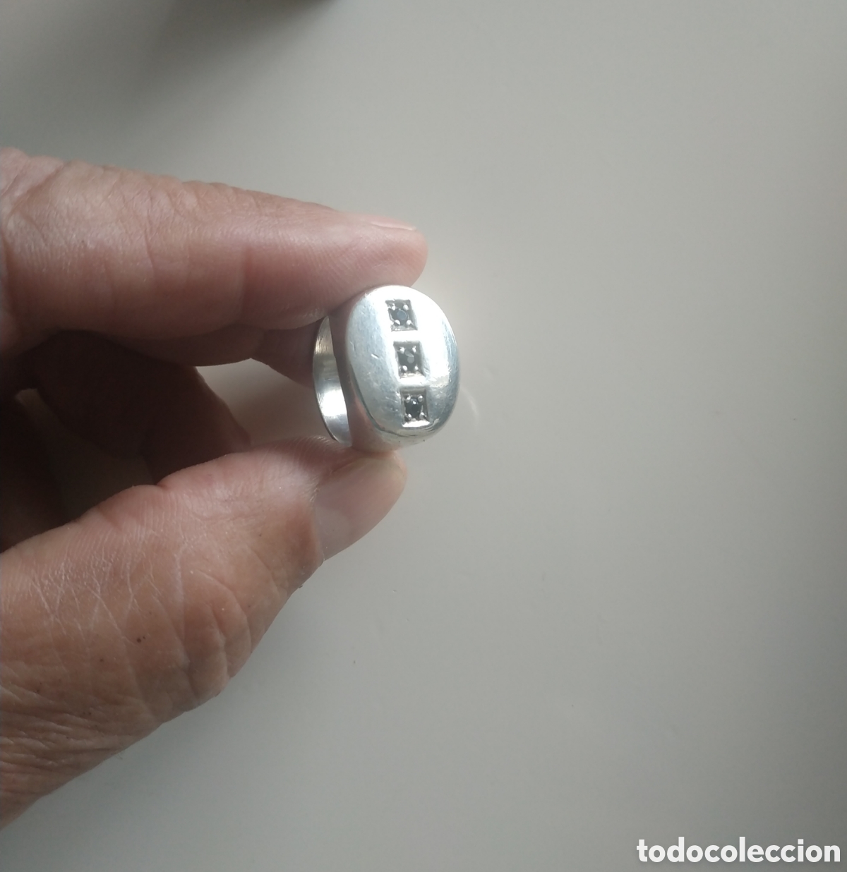 Joyeria: Anillo de plata 925 y azabache - Foto 4