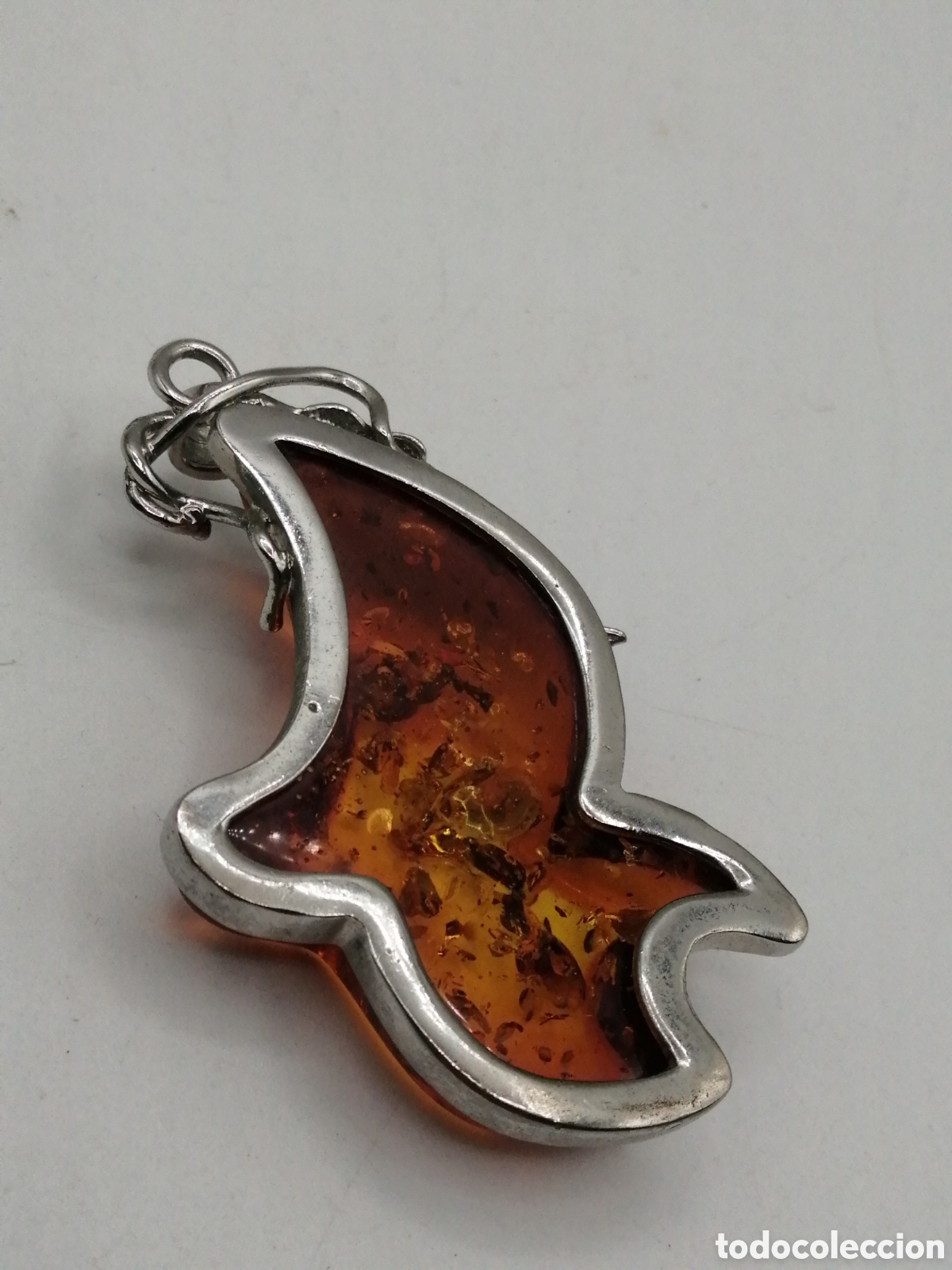Joyeria: Colgante &aacute;mbar. Metal plateado - Foto 4