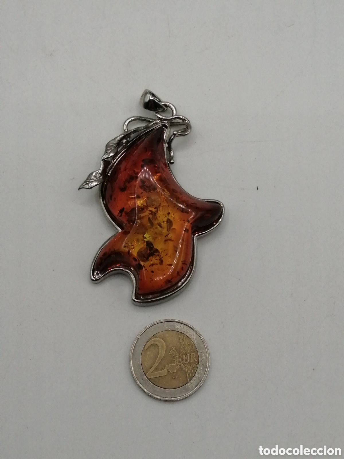 Joyeria: Colgante &aacute;mbar. Metal plateado - Foto 7