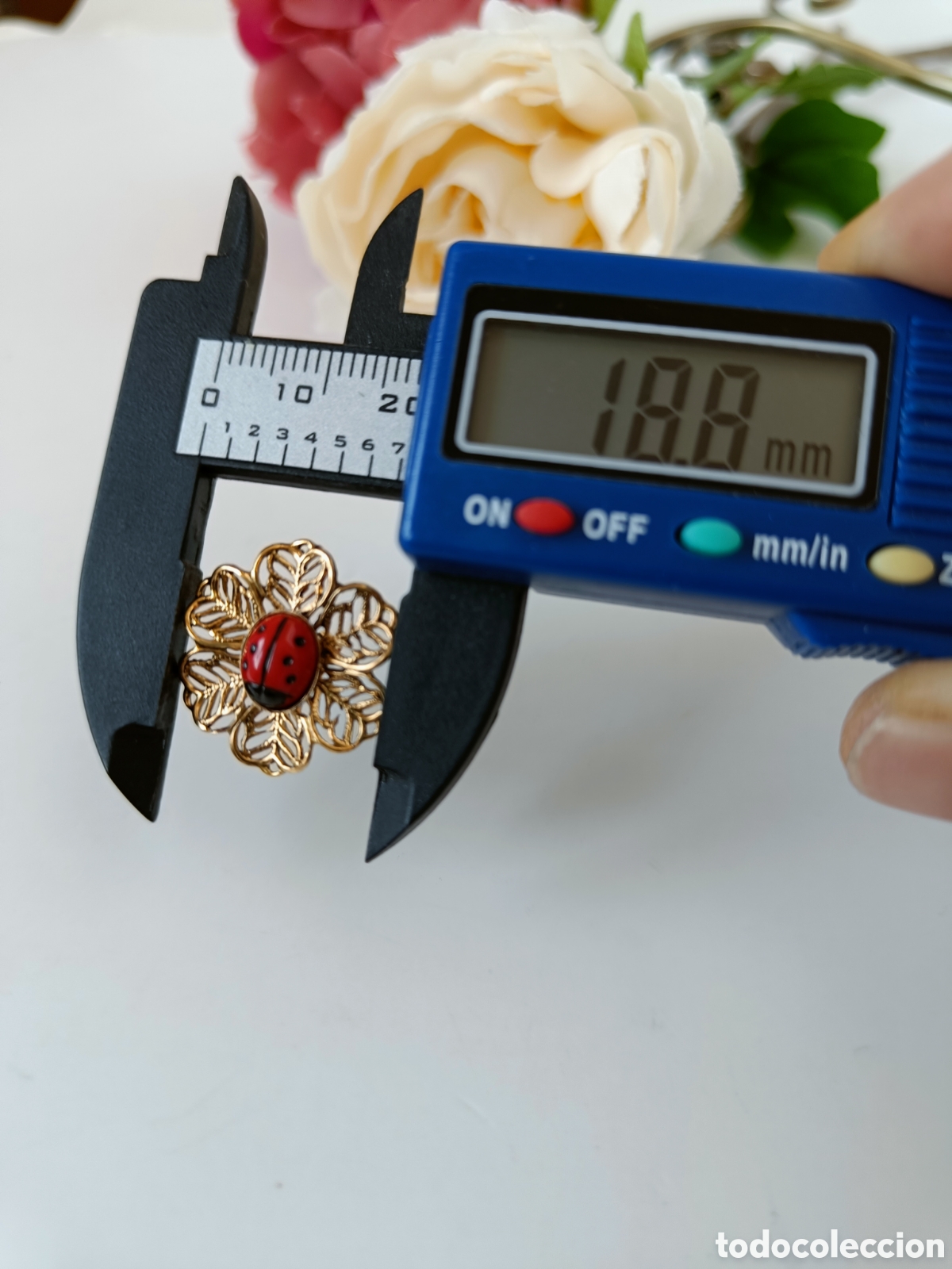 Joyeria: ⌛Pendientes vintage de mariquitas - Foto 10
