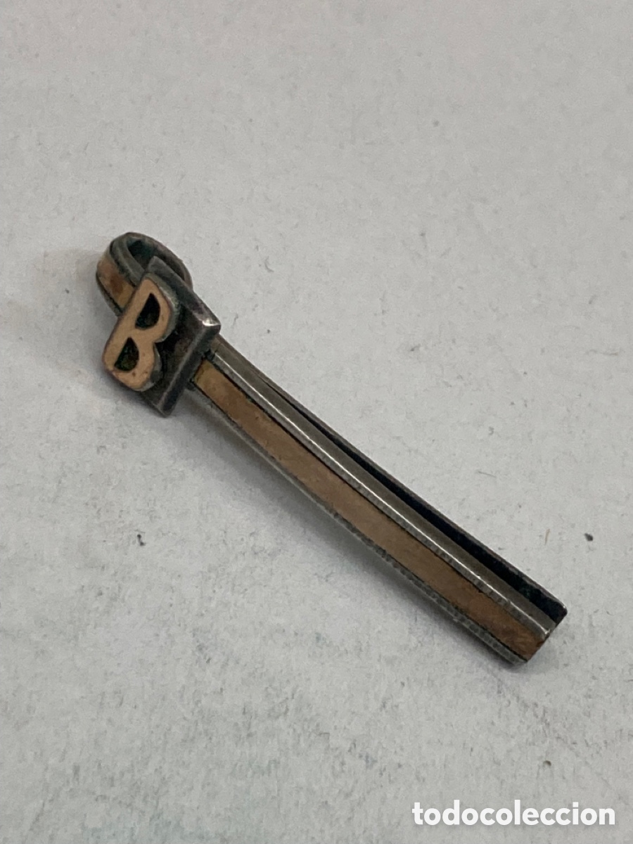 Joyeria: Pisacorbata en plata con laminado oro /B1 - Foto 1