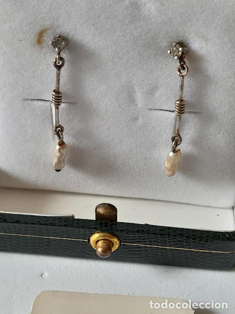 Joyeria: Pendientes de plata de ley y perlas autenticas. - Foto 3