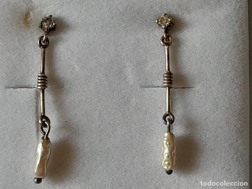 Joyeria: Pendientes de plata de ley y perlas autenticas. - Foto 8