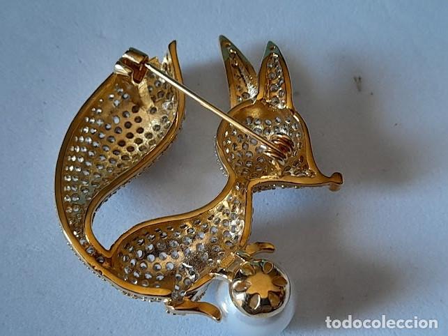 Joyeria: Broche de lujo conejo con rubi y perla. - Foto 6