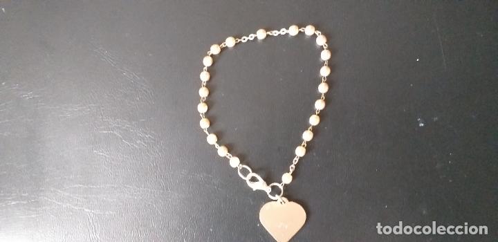Joyeria: Pulsera. Con colgante corazon. Largo 21 cm - Foto 2
