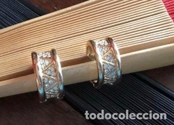 Joyeria: PENDIENTES CHAPADOS CON CIRCONIOS. CIERRE OMEGA - Foto 1
