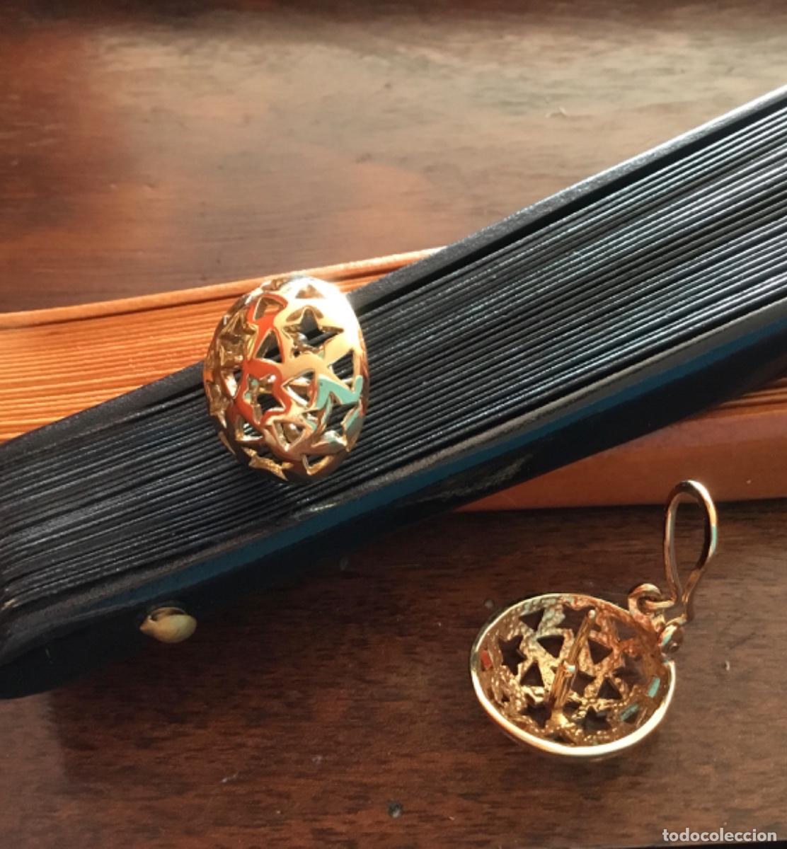 Joyeria: PENDIENTES CALADOS CON ESTRELLAS. CIERRE DE OMEGA - Foto 3