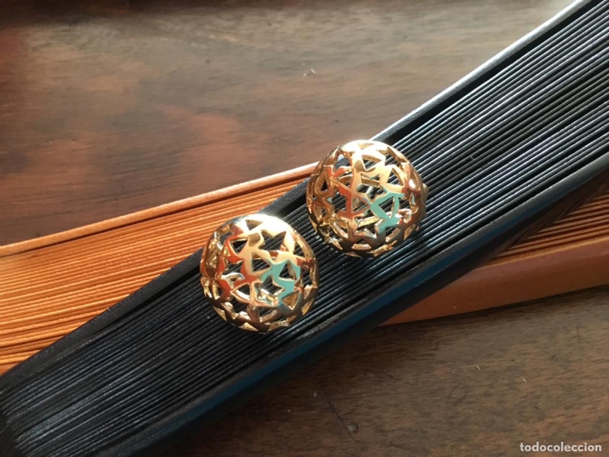 Joyeria: PENDIENTES CALADOS CON ESTRELLAS. CIERRE DE OMEGA - Foto 4