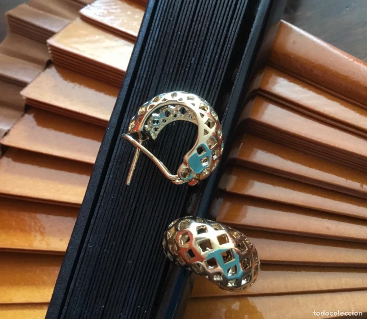 Joyeria: PENDIENTES CHAPADOS EN ORO. OMEGA - Foto 3
