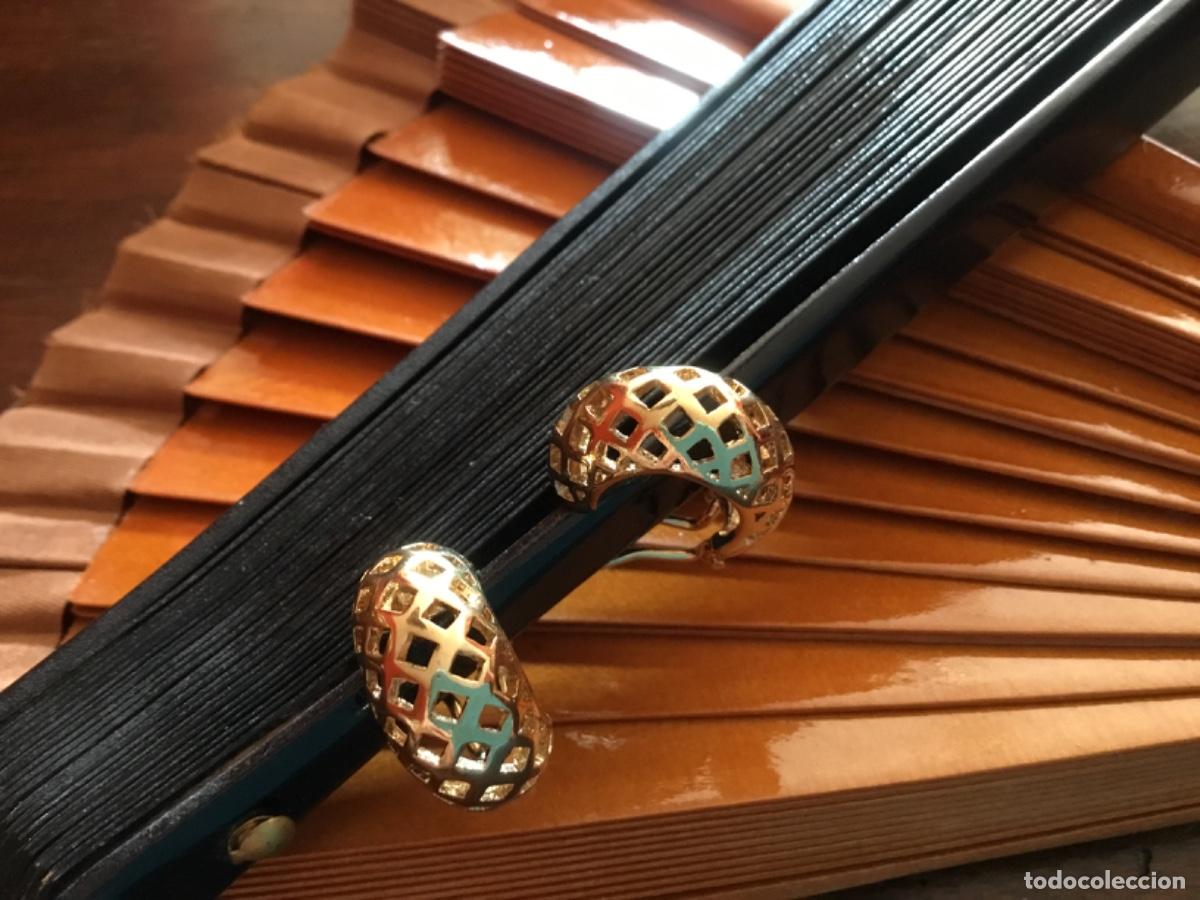 Joyeria: PENDIENTES CHAPADOS EN ORO. OMEGA - Foto 4