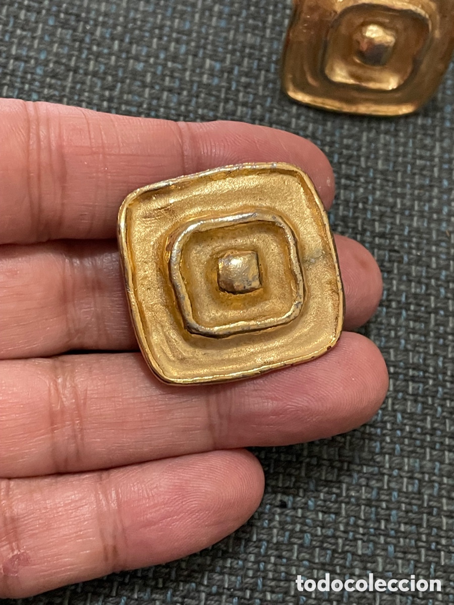 Joyeria: Pendientes vintage dorados - Foto 3