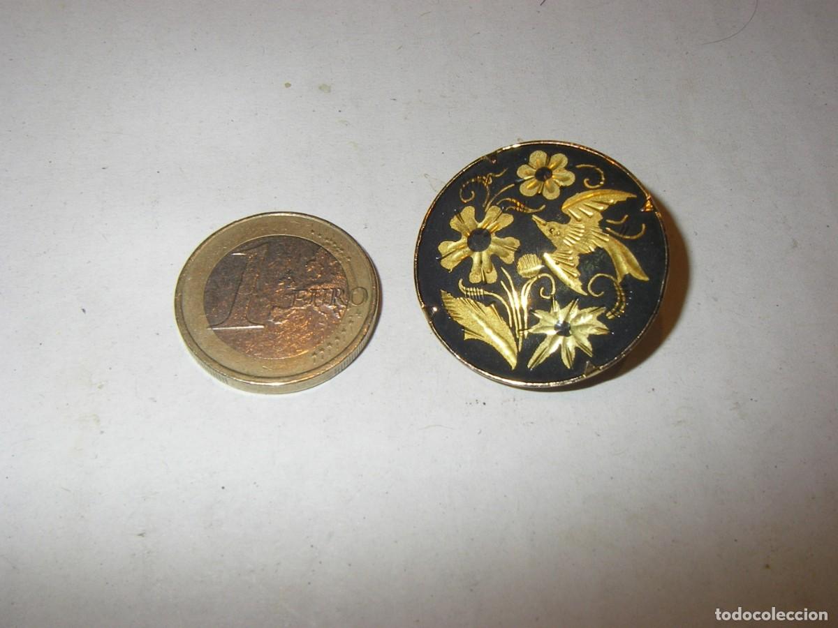 Joyeria: Broche de damasquinado toledano, 3 cm. - Foto 1