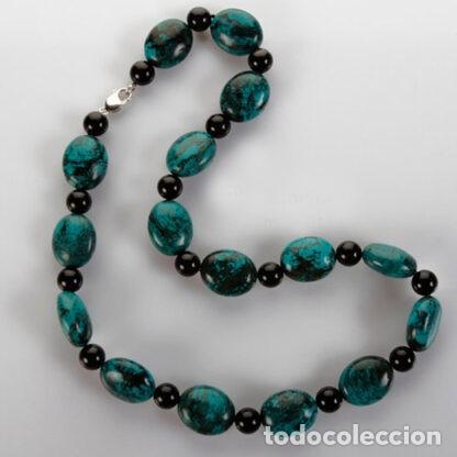 Joyeria: COLLAR PARA MUJER DE TURQUESA Y OBSIDIANA - Foto 1