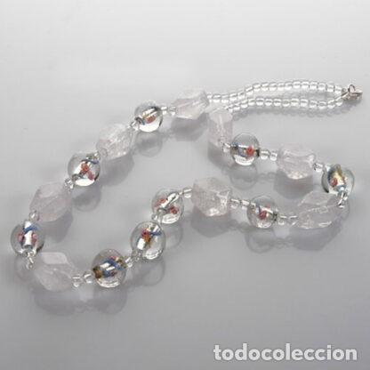 Joyeria: Collar para mujer de cuarzo y cristal de Murano. - Foto 1